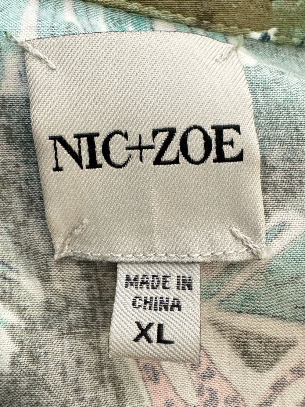 Nic+Zoe Pouncing Panthers Shirtdress Sleeveless Cotton Blend Size XL Safari - Picture 8 of 8